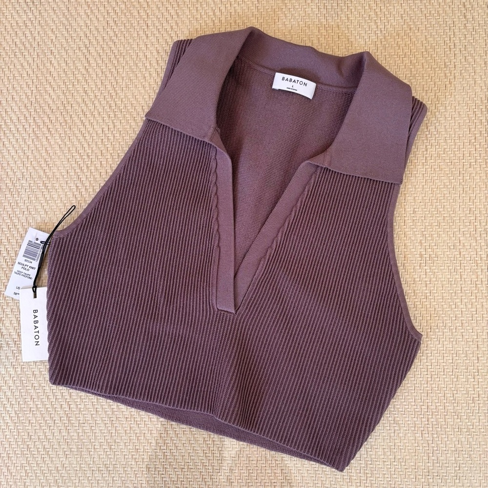 Babaton Knit Sculpt Polo